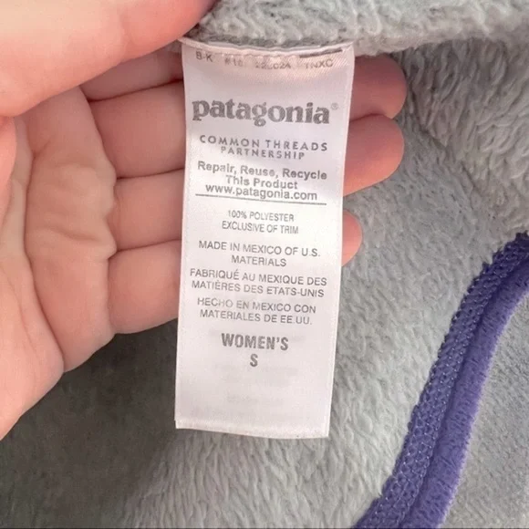 Patagonia ReTool SnapT Fleece Pullover in Gray Purple - Picture 6 of 6